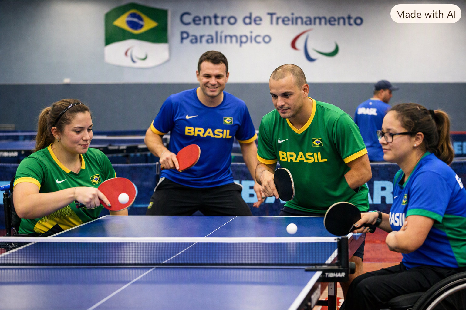 🏓 Seleção Brasileira de Tênis de Mesa PcD intensifica treinos para o Mundial
